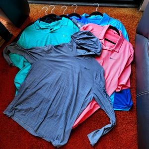 Lot of Nike Dri-fit Polo Shirts